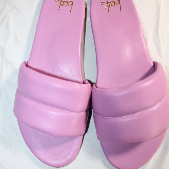 NWB Beek Sugarbird Lilac Flats Slides Slip Ons Sandals - Picture 3 of 5